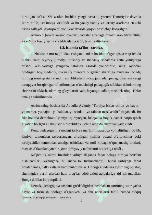 MARKAZIY OSIYO TARIXIGA OID ARAB MANBALARI 8
