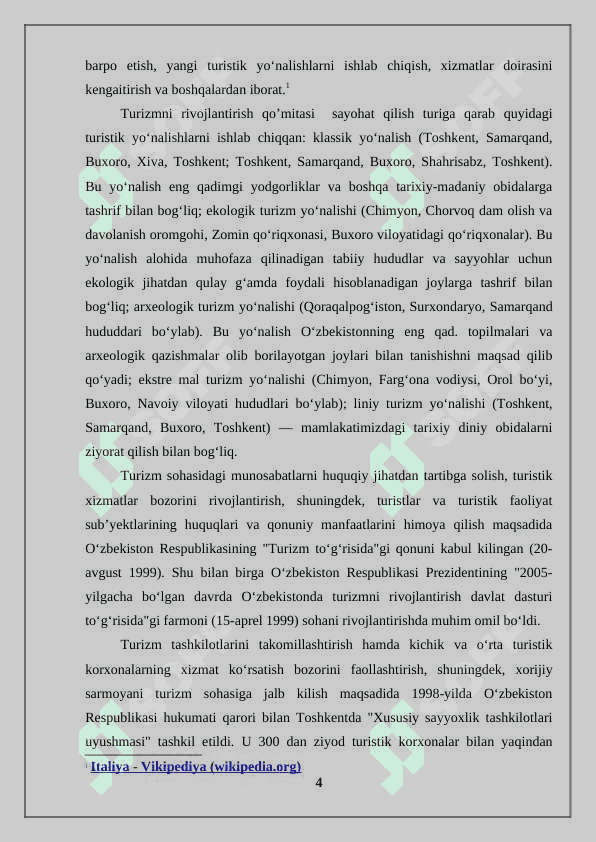Indoneziya turizmning dinamikasi. 4