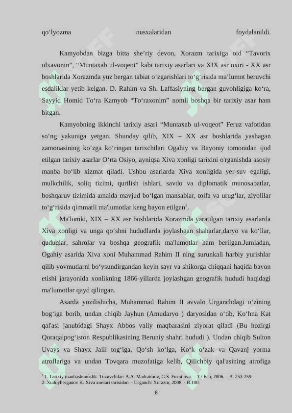 OGAHIYNING RIYOZ UD DAVLA ASARI 7