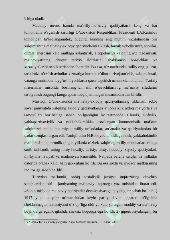 AVESTO, BIHUSTUN, PERSEPOLDAGI YOZUVLAR QADIMGI EPIGRAFIKA YODGORLIGI SIFATIDA 6