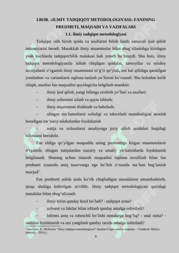 ILMIY TADQIQOTLARNING TURLARI 5