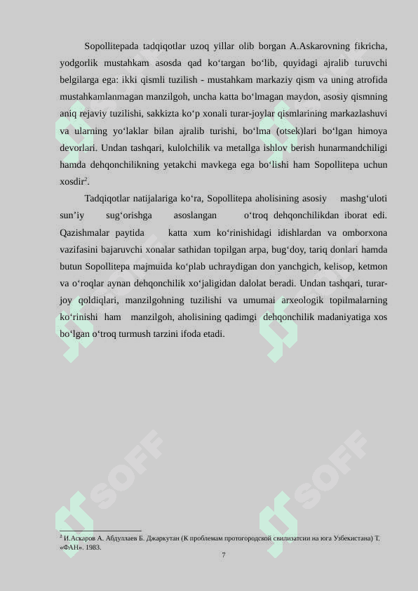 O‘ZBEKISTON HUDUDIDA RIVOJ TOPGAN ILK SHAHAR-DAVLATLAR 6