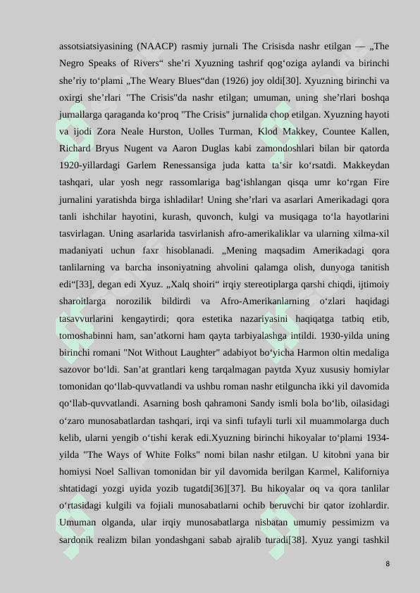 Lengston Hyuz "Rahmat sizga, xonim" hikoyasi o'qitish usullari 6-sinf adabiyot darsligi misolida 8