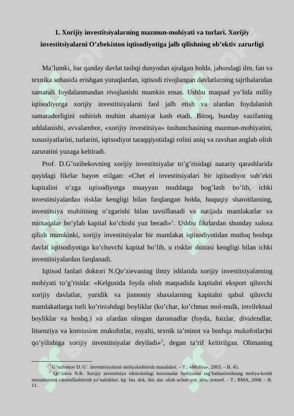 Iqtisodiyotni rivojlantirishda xorijiy investitsiyalarning roli 2