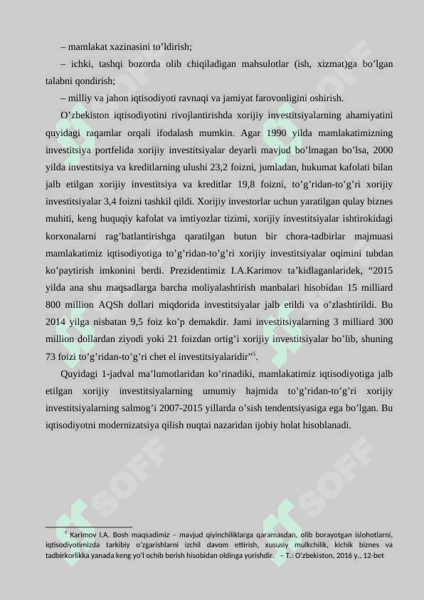 Iqtisodiyotni rivojlantirishda xorijiy investitsiyalarning roli 6