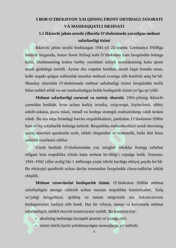 O‘ZBEKISTON XALQINING FRONT ORTIDAGI JASORATI VA MASHAQQATLI MEHNATI 5