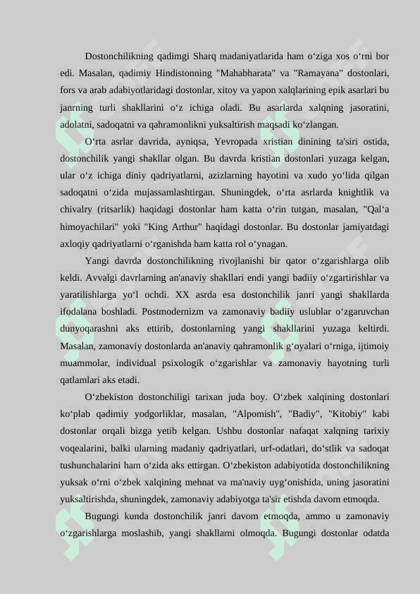 Bugungi adabiy jarayonda dostonchilik muammolari 7