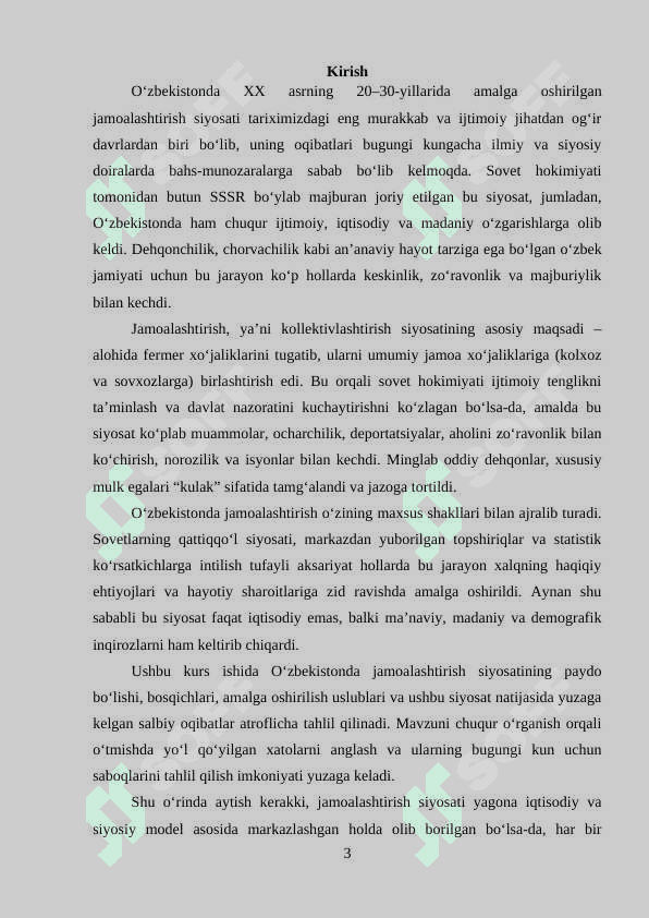 O‘zbekistonda jamoalashtirish siyosatining tarixiy asosi 3
