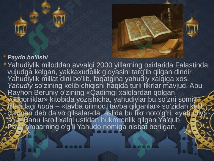 MILLIY DAVLAT DINLARI 5