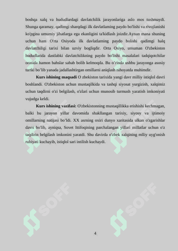 O'zbek davlatchiligining shakllanishi va dastlabki taraqqiyot bosqichlari 4