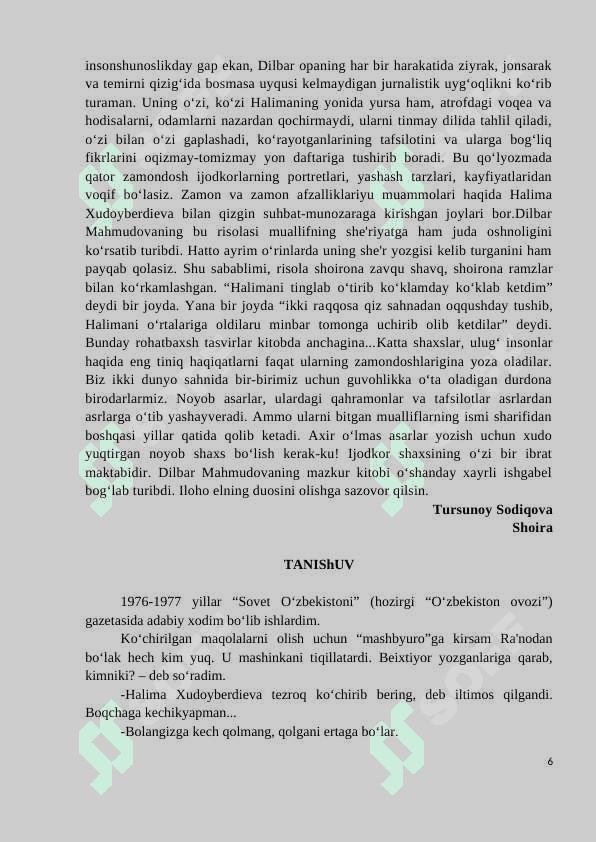 Halima Xudoyberdiyeva biografiyasi 6