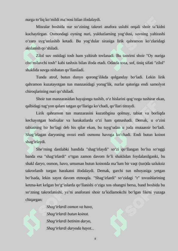 Hamid Olimjonning adabiyotshunoslikdagi tanqidi 8