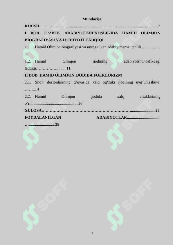 Hamid Olimjon ijodining adabiyotshunoslikdagi tatqiqi 2