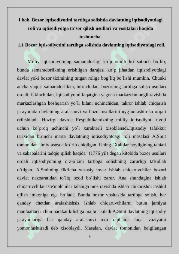 Iqtisodiyotni tartiblashning bozor mexanizmi 6