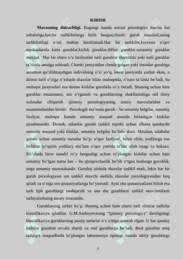 Sotsial psixologiyada katta guruhlarning o‘rganilishi 3