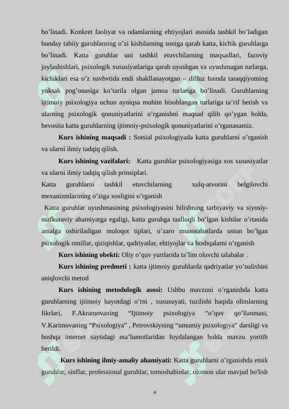Sotsial psixologiyada katta guruhlarning o‘rganilishi 4