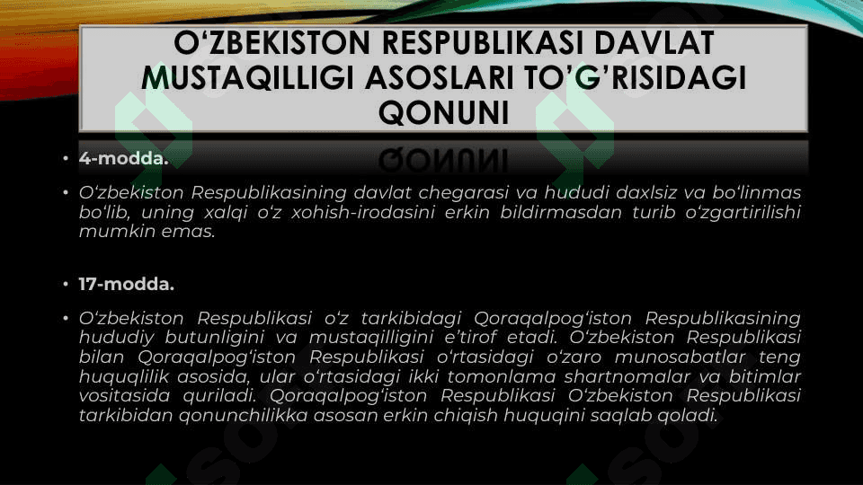 O'zbekiston respublikasining ma;muriy hududiy va davlat tuzilishi 7