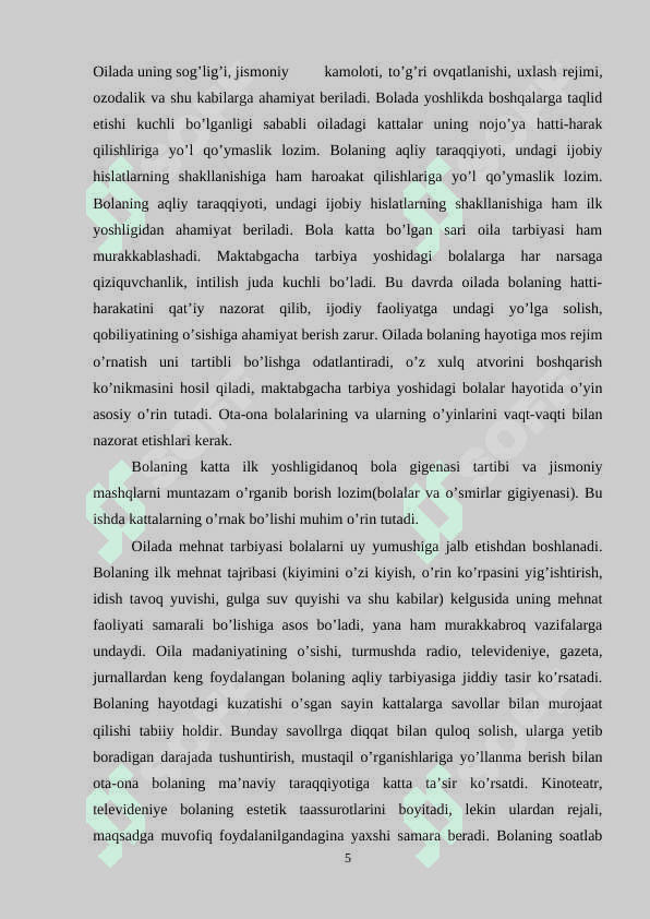 Tarbiya psixologiyasi; maqsadi, vositalari, metodlari 5