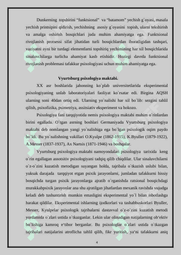 Yo‘nalishlar evolyutsiyasi, ular o‘rtasidagi chegaralar uyg‘unligi 4