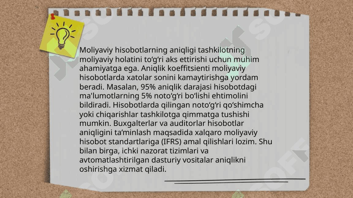 Bank auditi sifatini nazorat qilish 7
