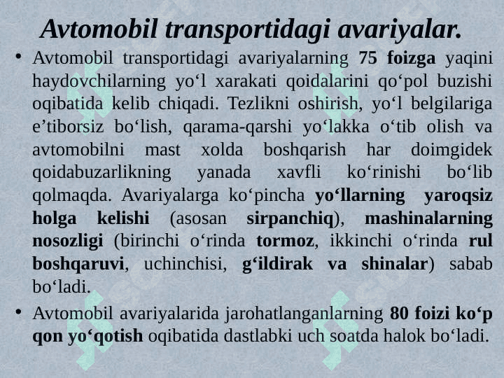 Texnogen xususiyatli favqulotda va ularda fuqarolarning xatti-xarakatlari 5
