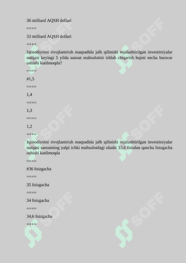 Innovatsion Iqtisodiyot fanidan yakuniy test savollari va javoblari . 8