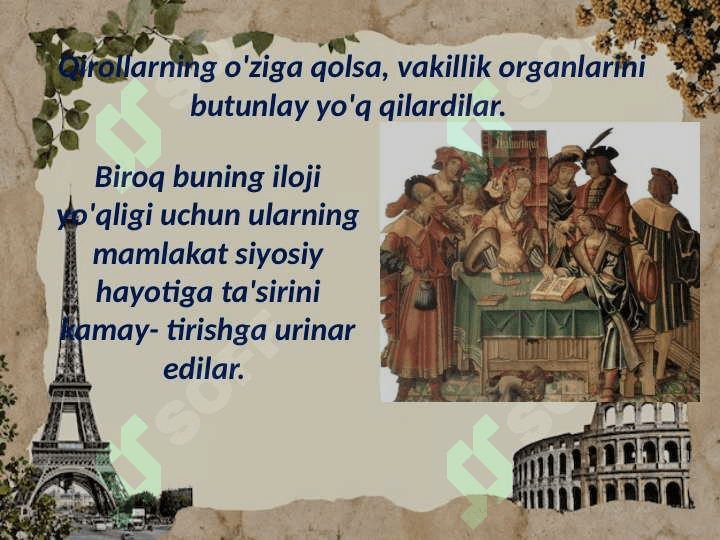 Fransiyada mutlaq monarxiya 4