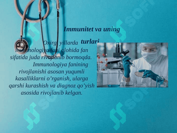 Immunitet turlari organizmning infeksiyaga qarshi ximoya mexanizmi 2