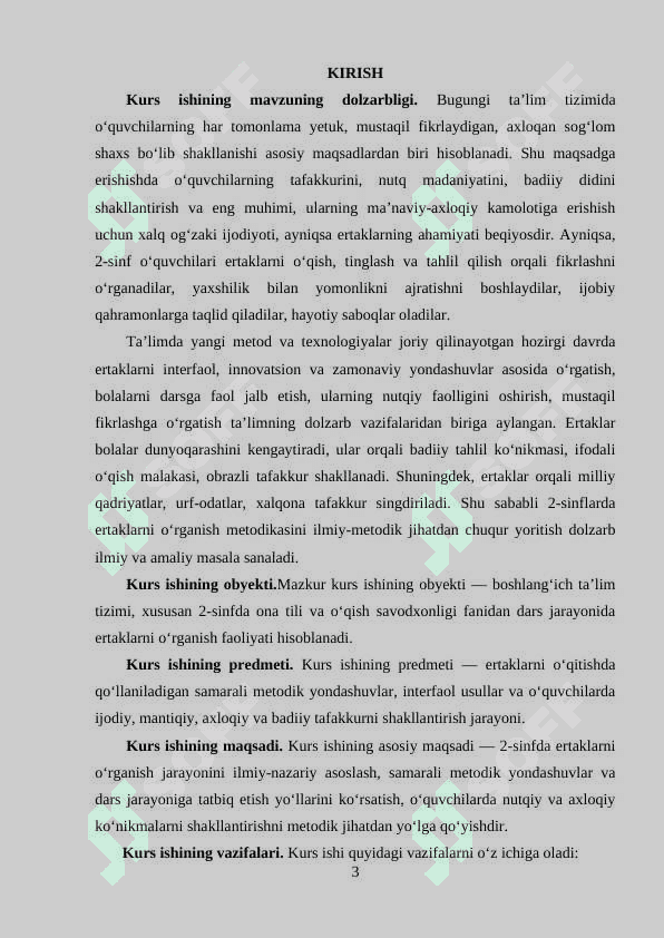 2- SINFLARDA ERTAKLARNI OʻRGANISH METODIKASI 3