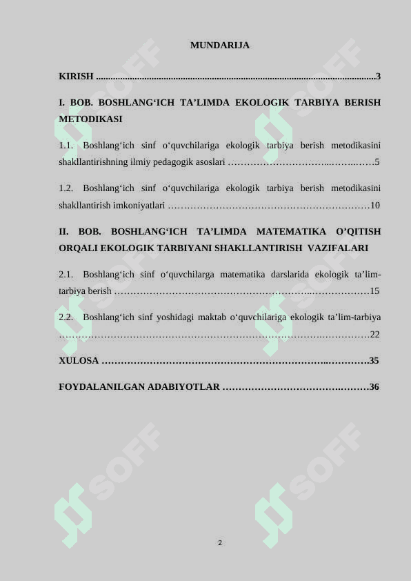 4-SINFDA MATEMATIKA O`QITISH ORQALI EKOLOGIK TARBIYANI SHAKILLANTIRISH METODIKASI 2