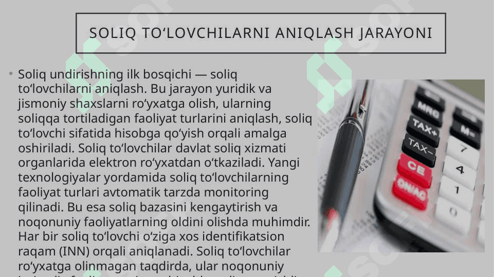 Soliq undirish mexanizmi 4