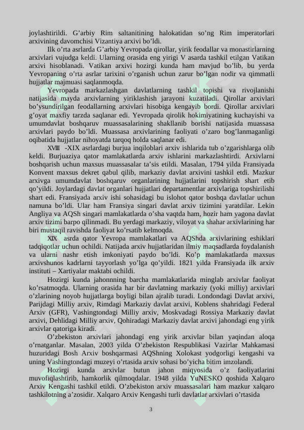 Arxivshunoslik 3