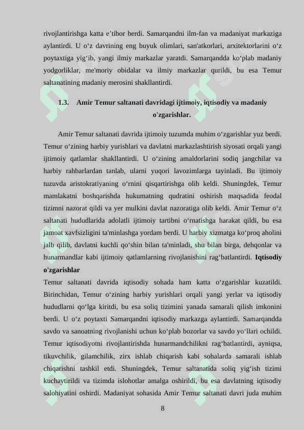 AMIR TEMUR SALTANATI 8
