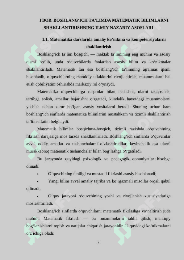 3-SINF MATEMATIKA DARSLARIDA O‘QUVCHILARIGA AMALLARNI BAJARISH TARTIBINI O‘RGATISH METODIKASI 5