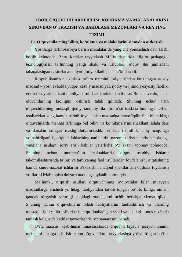 Boshlangʻich sinf oʻquvchilarining ona tilidan bilimini tekshirish usullari 5