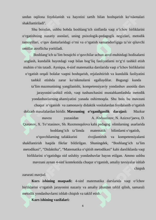 4-SINF VAQT O’LCHOV BIRLIKLARI. Boshlang'ich 4-sinf matematika darslarida vaqt o'lchov birliklari va vaqt o'lchov birliklariga doir 6