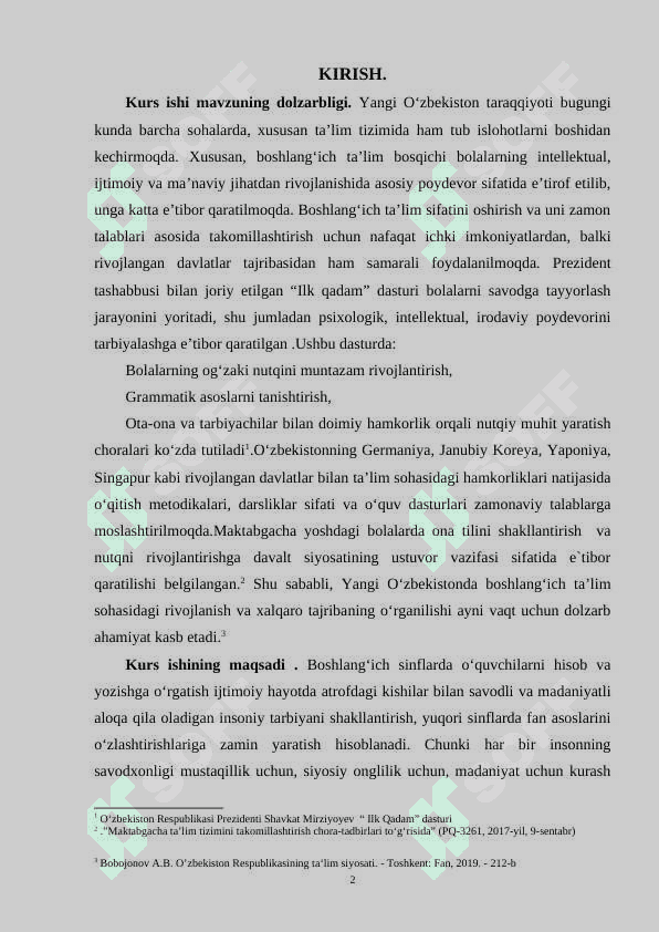 O‘quvchilarni savod o‘rgatishga tayyorlov va asosiy davrida nutq o‘stirish metodikasi 3