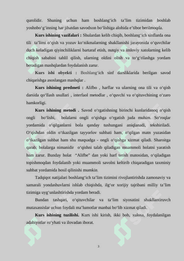 O‘quvchilarni savod o‘rgatishga tayyorlov va asosiy davrida nutq o‘stirish metodikasi 4