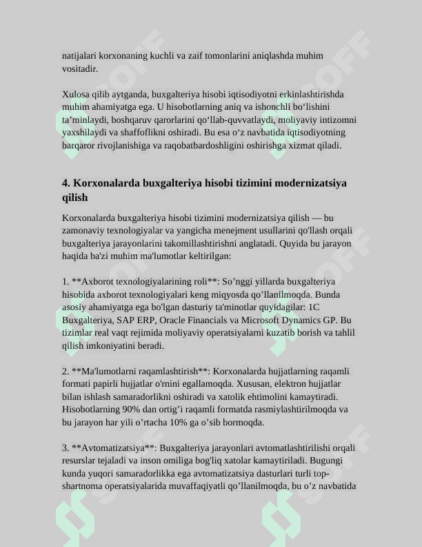 IQTISODIYOTNI ERKINLASHTIRISH SHAROITIDA BUXGALTERIYA HISOBINING ROLI 8