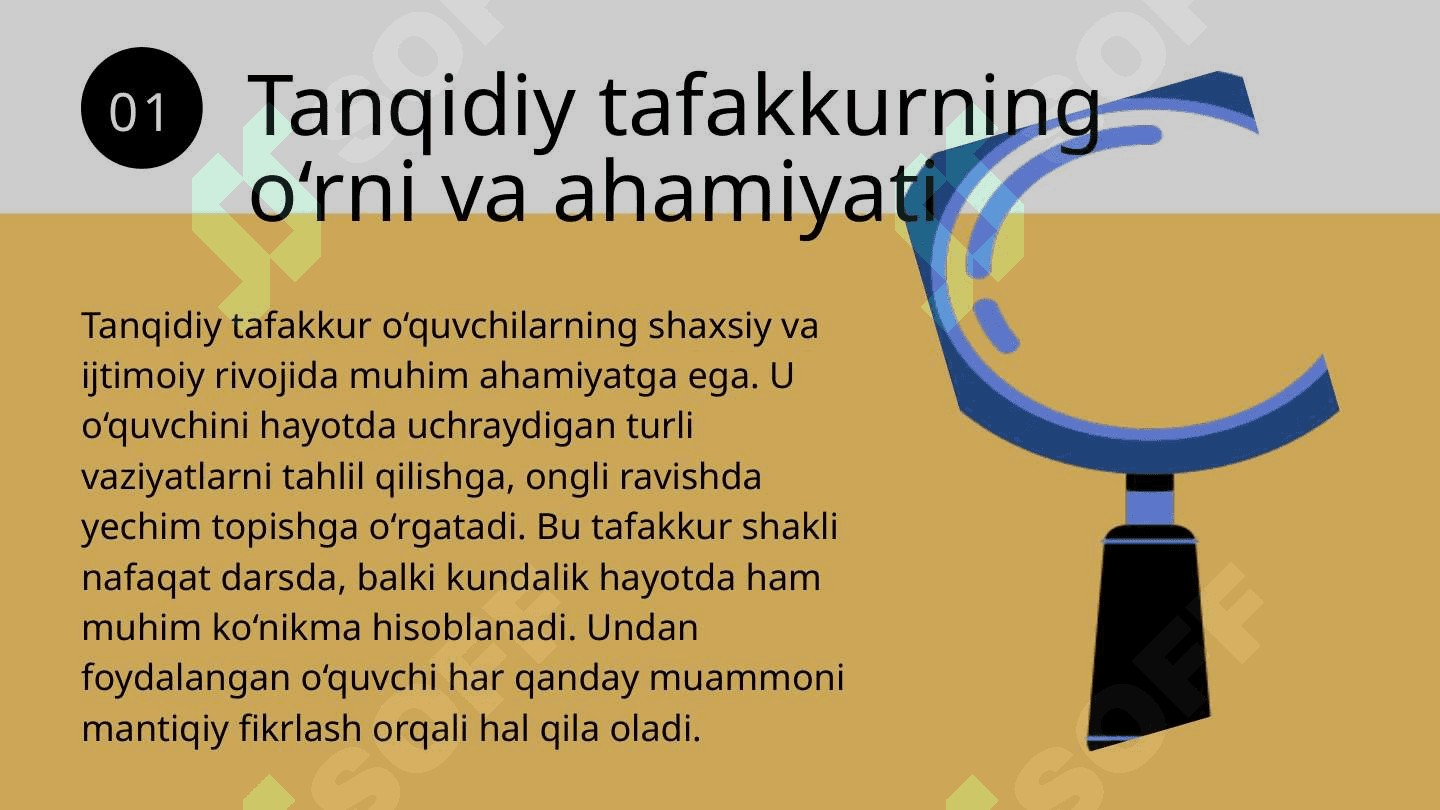 O’QUVCHILARDA TANQIDIY TAFAKKURNI SHAKLLANTIRISH METODLARI 5