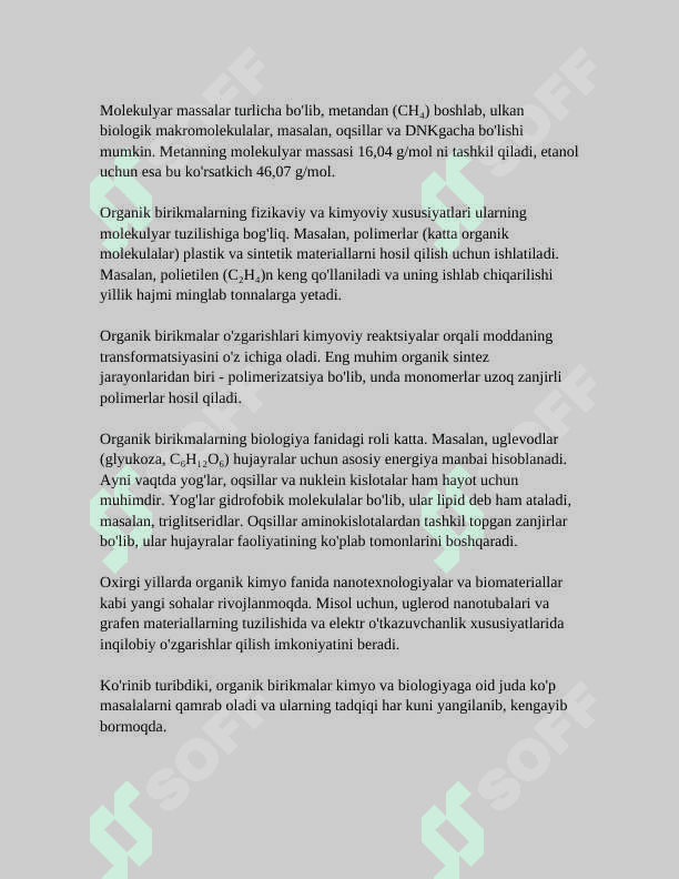 KIMYOVIY BIRIKMALARNING MUHIM SINFLARI 7