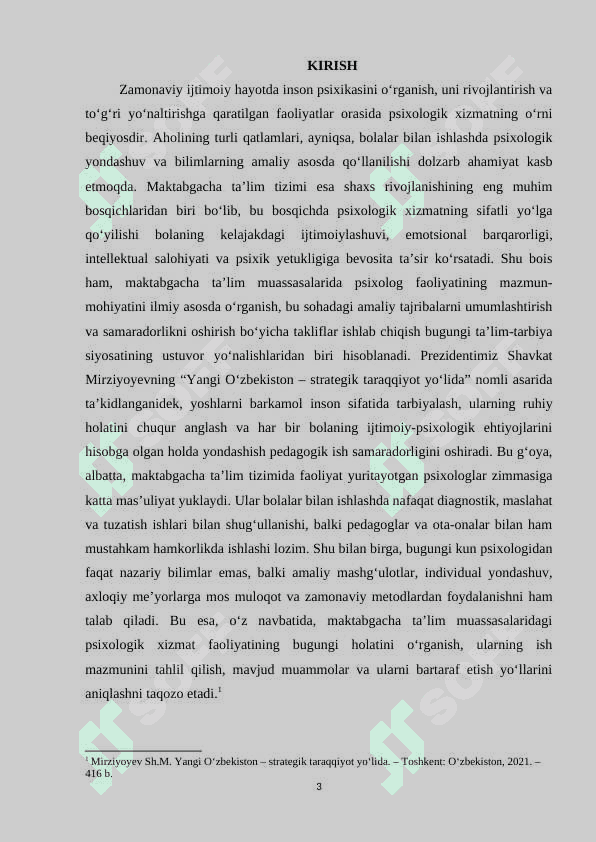 Maktabgacha ta'lim muassasalarida psixolog faoliyati kurs ishi.docx 2