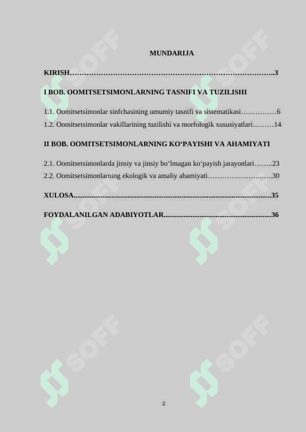 Oomycetes sinfchasi vakillarining tuzilishi va ko‘payishi KURS ISHI.docx 2