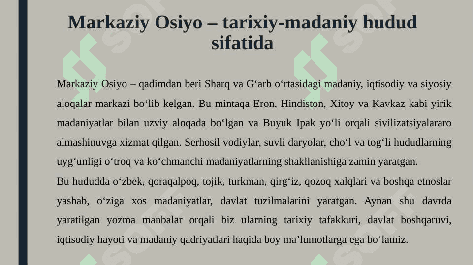 Markaziy osiyoning xvi-xix asr yozma yodgorliklari 2