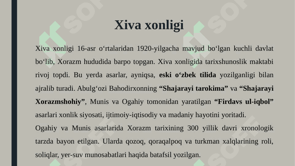 Markaziy osiyoning xvi-xix asr yozma yodgorliklari 3