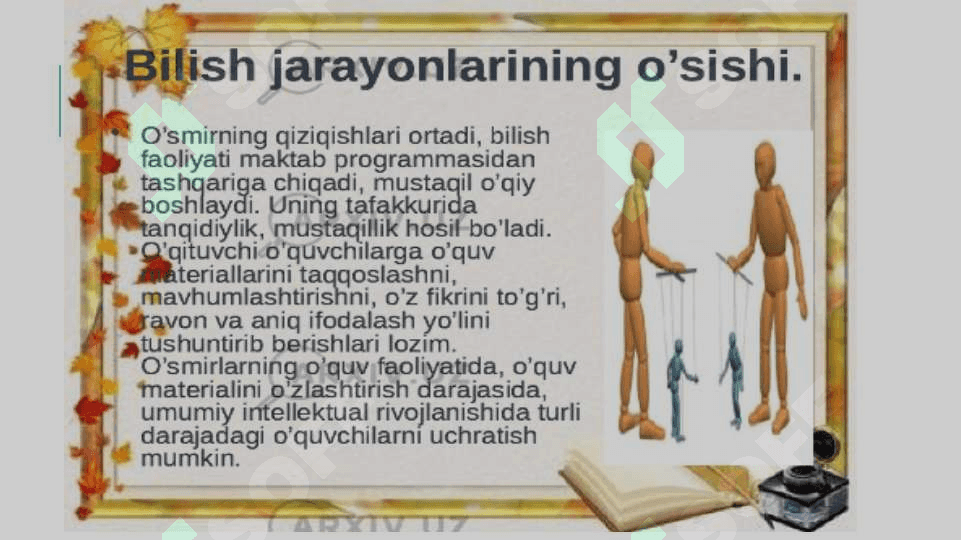O‘smirlik davri inqirozi va uning psixologik, psixofiziologik sabablari 7