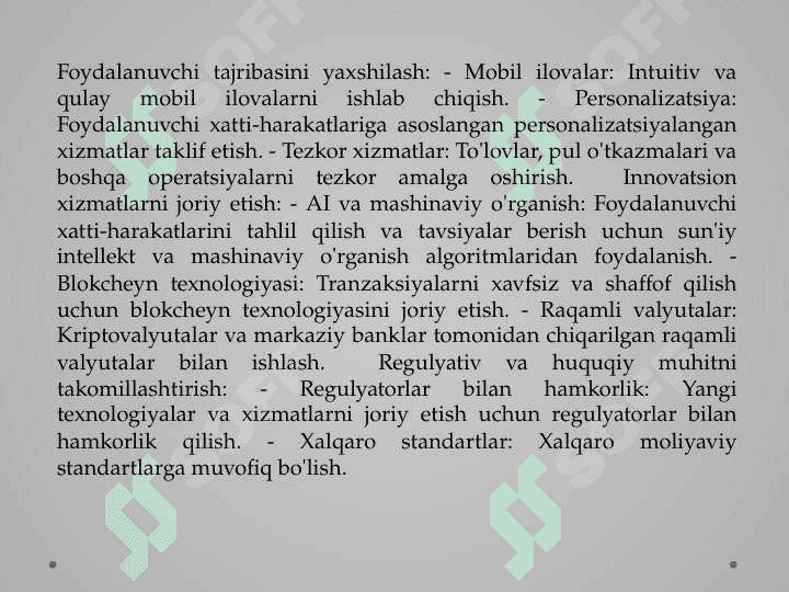 RAQAMLI BANKLARNI NAZORAT QILISH TARTIBGA SOLISH VA XAVFSIZLIGI 6
