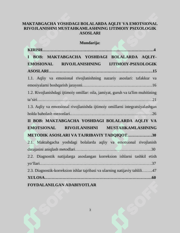 MAKTABGACHA YOSHDAGI BOLALARDA AQLIY VA EMOTSIONAL RIVOJLANISHNI MUSTAHKAMLASHNING IJTIMOIY PSIXOLOGIK ASOSLARI 3