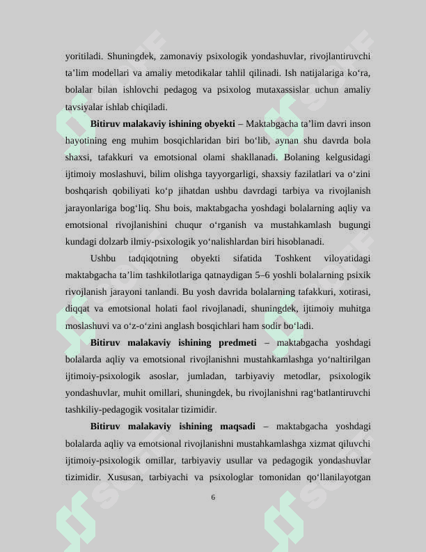 MAKTABGACHA YOSHDAGI BOLALARDA AQLIY VA EMOTSIONAL RIVOJLANISHNI MUSTAHKAMLASHNING IJTIMOIY PSIXOLOGIK ASOSLARI 6