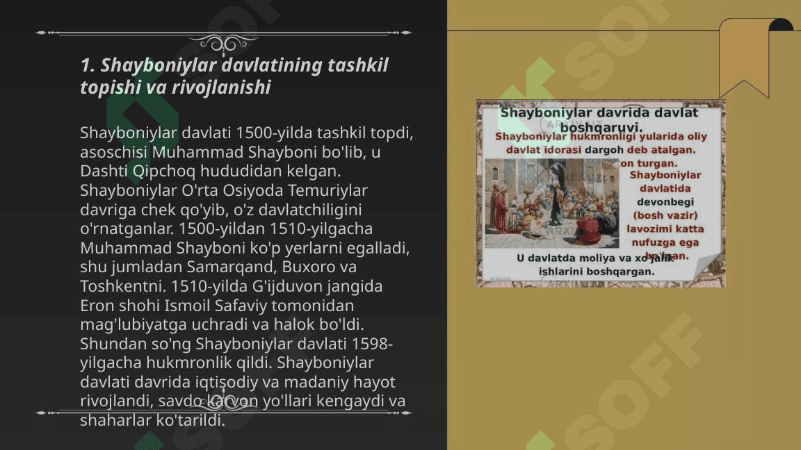 Shayboniylar davlatida ijtimoiy-iqtisodiy ahvol. 3